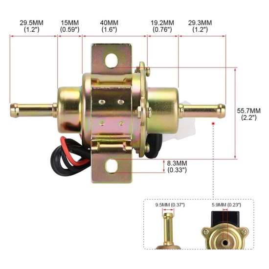 Elektromos üzemanyag szivattyú 12V