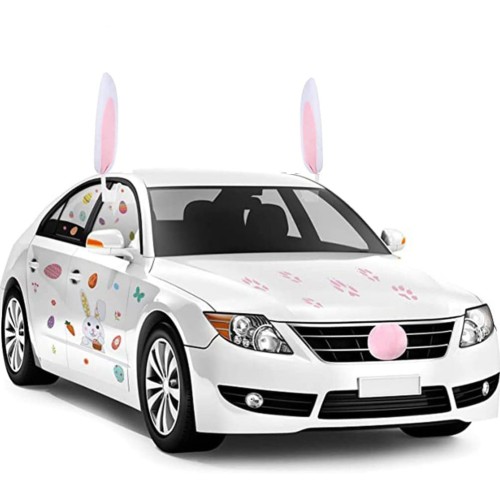 Húsvéti nyuszifül + orr autóra 56MC02