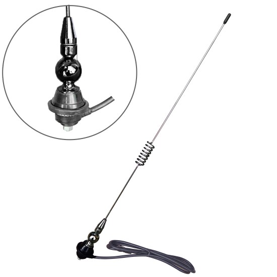 Antenna spirálos fekete 50cm JBA-305