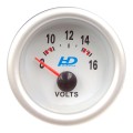Műszer, feszültségmérő, kék ledes, 52 mm LED7701