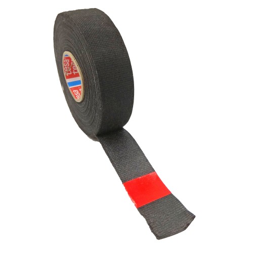 Szigetelőszalag bandázs textil 25 m x 25 mm fekete TESA