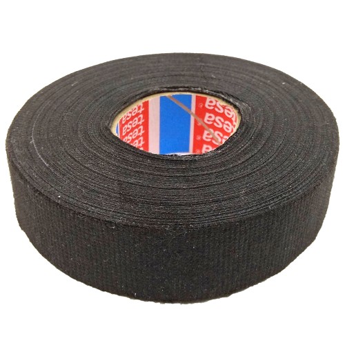 Szigetelőszalag bandázs textil 25 m x 25 mm fekete TESA