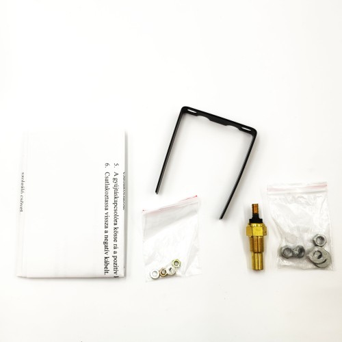 Műszer olajhőfok mérő  kék ledes 52mm LED7703