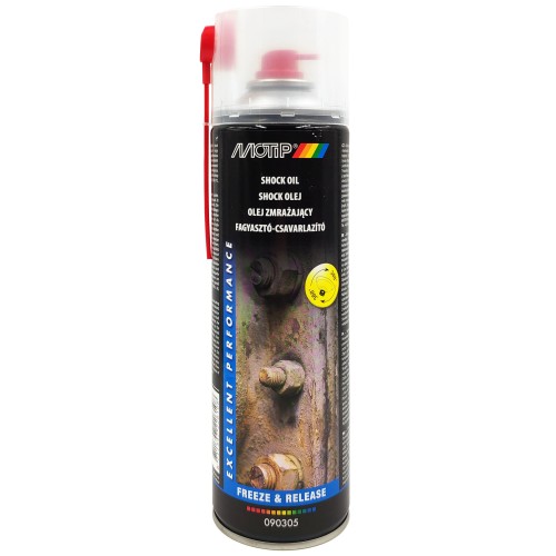 Csavarlazító és fagyasztó spray 500 ml Motip MoTip Shock Oil 090305