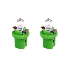 Izzó 12V műszerfalizzó LED 2db (B8,5D) zöld 58491