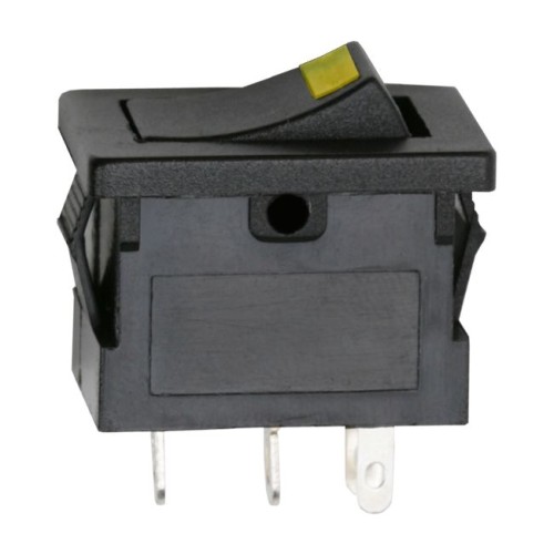 Kapcsoló billenő LED-es 2 állású 12V 15A 09027SE sárga