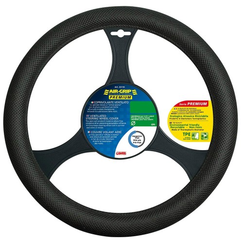 Kormányvédő fekete gyöngyvászon 37-39cm AIR GRIP Premium 33111