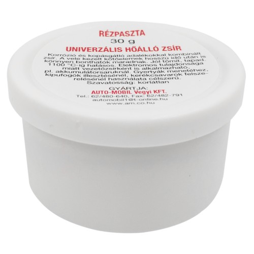 Rézpaszta hőálló zsír AM 30gr