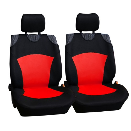 Üléshuzat univerzális (nagy méretű), betétes fekete-piros első ülésekre