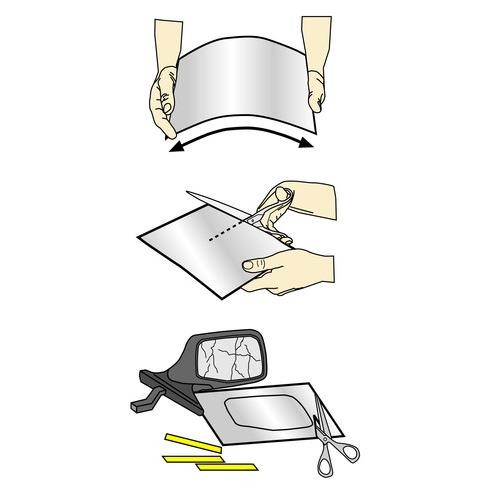 Univerzális vágható tükörlap 200 x 300 mm Maxeed 8206