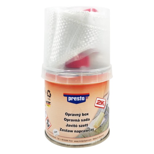 Üvegszálas 2K javító készlet 242+8 g. Presto