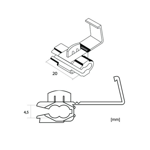 Áramcsap gyorscsatlakozó piros vagy kék 12.30