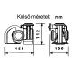 Kürt (duda) 12V kompresszorral extra hangos 139 dB HT119
