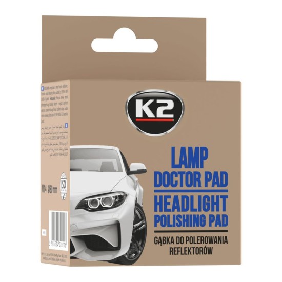 Fényszóró polírozó korong fúrógépbe 8cm K2 Lamp Doctor Pad