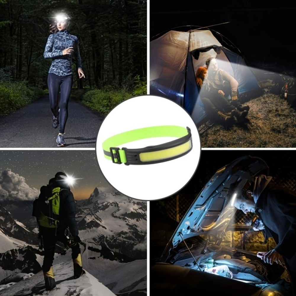 Mozgásérzékelős COB LED-es fejlámpa vészvilágítással Autolife 27099