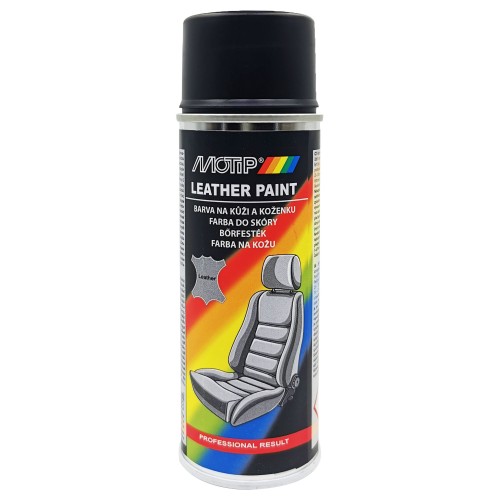 Bőr, műbőr festék fekete 200 ml Motip 233649