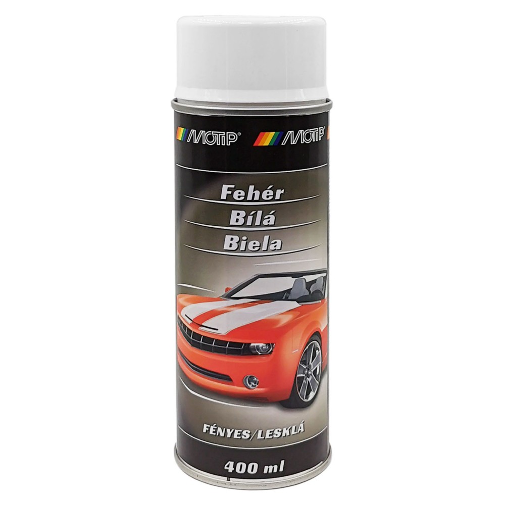 Festék fényes fehér 400 ml Motip White Paint 04004