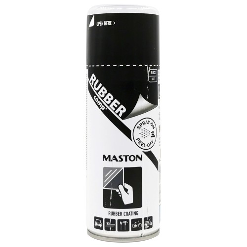 Folyékony gumi festék matt fekete 400ml Maston Rubber 191210