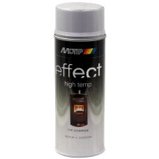 Hőálló, kül- és beltéri ezüst festék (800°C) 400 ml Motip 302402