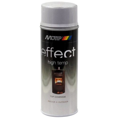 Hőálló, kül- és beltéri ezüst festék (800°C) 400 ml Motip 302402