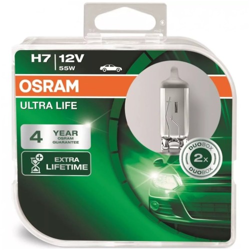 Izzó 12V/55W/H7/2db Osram Ultra Life 64210ULT