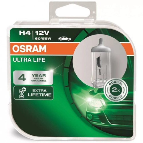 Izzó 12V/60/55W/H4/2db Osram Ultra Life 64193ULT