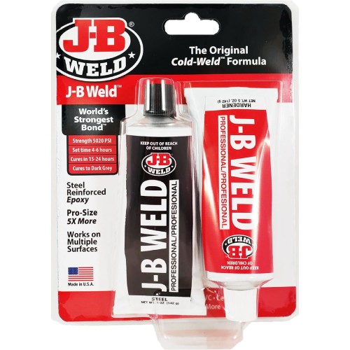 Kétkomponensű extra erős prémium fém ragasztó 2x142gr. J-B Weld 8281