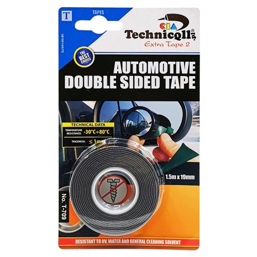 Kétoldalú extra erős ragasztószalag 1,5 m x 19 mm Technicoll T-709