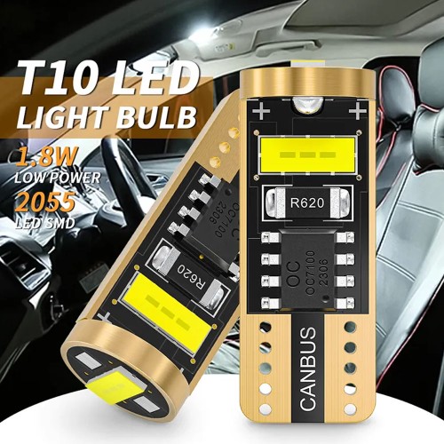 LED T10 3db SMD fehér CANBUS 12-24V AUTOLIFE T10-2025-3SMD