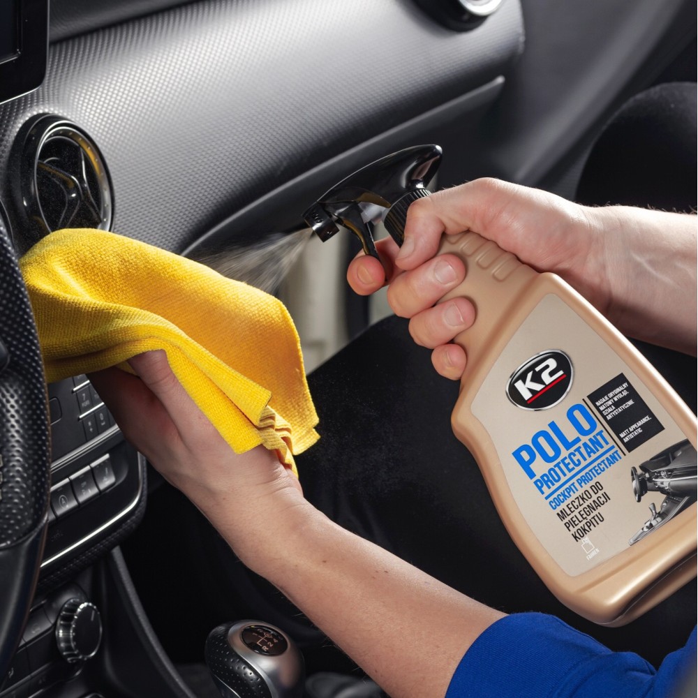 Matt fekete műszerfalápoló spray 750 ml K2 Polo Protectant K417BL