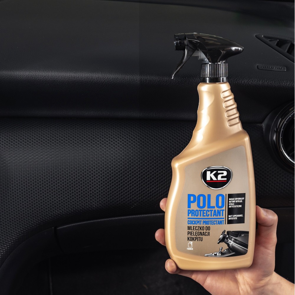 Matt fekete műszerfalápoló spray 750 ml K2 Polo Protectant K417BL