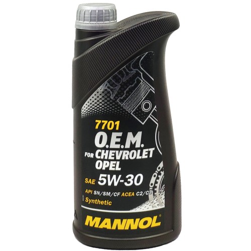 Motorolaj 5W-30 Opel / Chevrolet O.E.M C2/C3 1 liter Mannol 7701