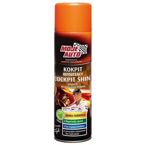 Műszerfalápoló magas fényű spray Alma illattal 750 ml Moje Auto 19-103