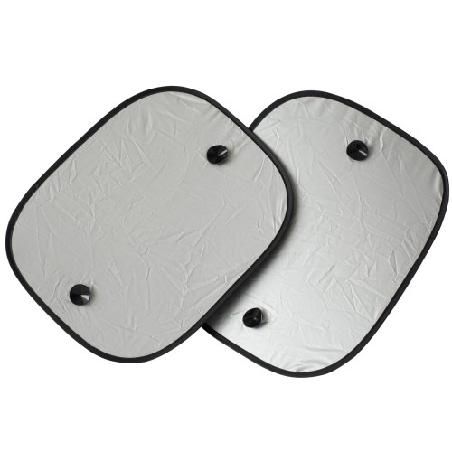 Napvédő fényvisszaverő réteggel oldalabalkra 45x35cm 2db-os fekete-ezüst 94760