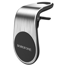Szellőzőrácsra tehető ezüst színű mágneses telefontartó Borofone BH10