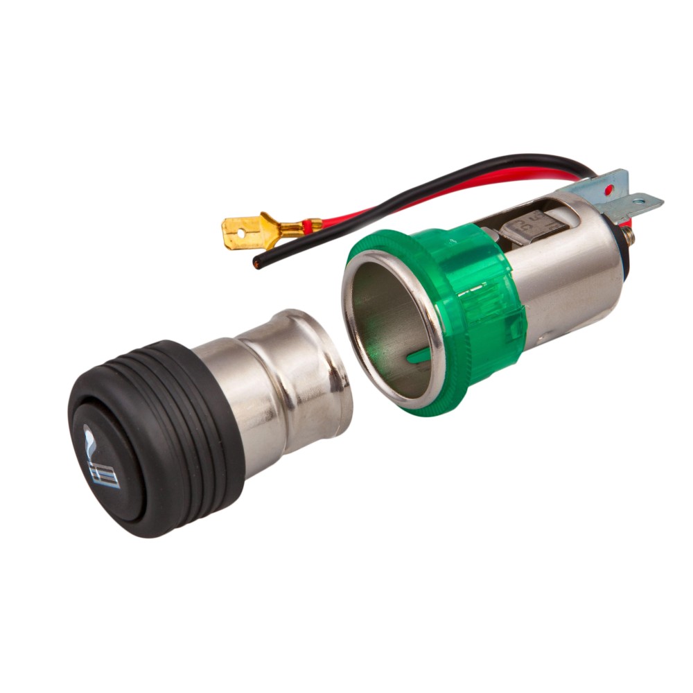 Szivargyújtó komplett 12V világitós 22mm-es 90243