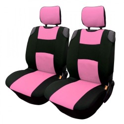 Üléshuzat univerzális betétes fekete-rózsaszín első ülésekre