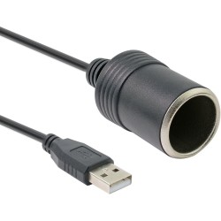 USB szivargyújtó átalakító kábel 5V ->12V 3D01-15-1