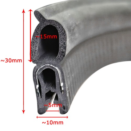 Csomagtér tömítő kédergumi