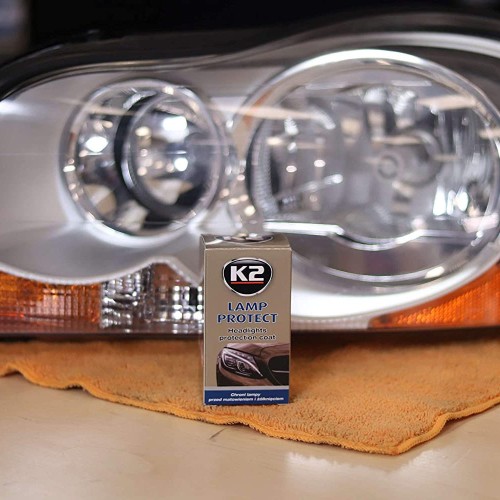 Fényszóró (műanyag lámpabúra) védőbevonat szett 10ml K2 Lamp Protect