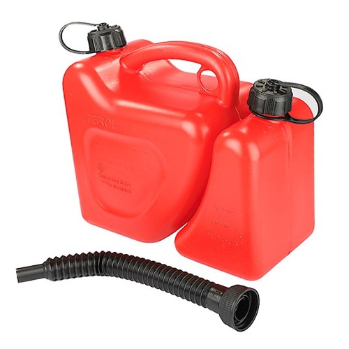 Üzemanyag és olajkanna (kétkamrás) 5L+2L kiöntővel CM58384