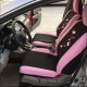 Ülésuzat szett fekete-pink pillangó mintával és ajándékkal AG23001B/Pink