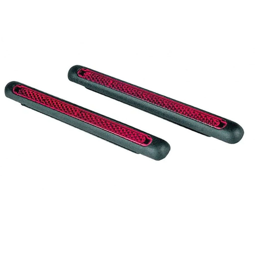 Ajtóélvédő piros prízmás egyenes 2db-os 18009