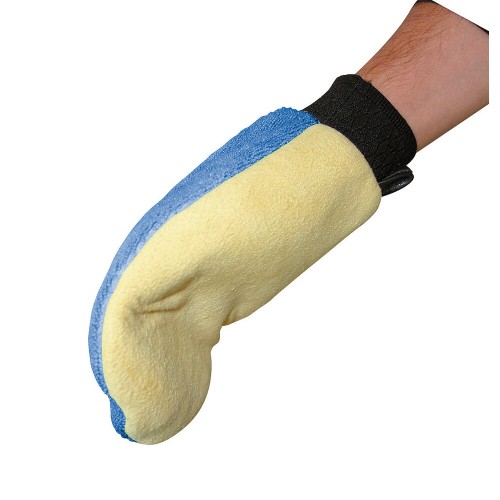 Autómosó kesztyű 2:1-ben, mikroszál és szarvasbőr Lampa 37206