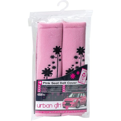Biztonsági öv párna rózsaszín plüss Urban Girl 2db-os URBL96P