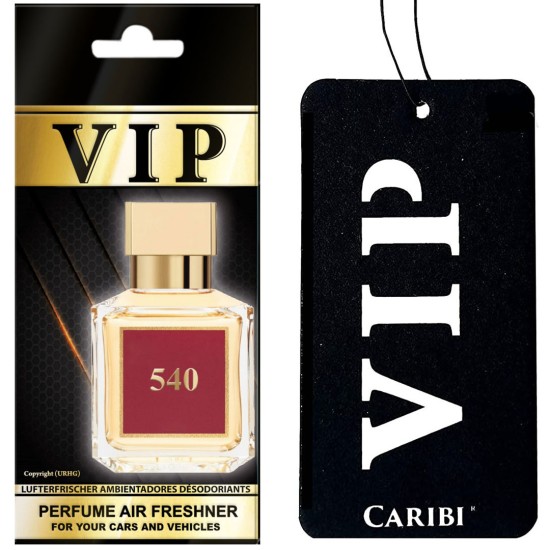 Illatosító Caribi VIP Nr. 540 - inspirálta - Maison Francis Kurkdjian Baccarat Rouge