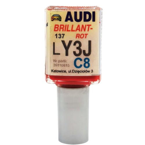 Javítófesték Audi Brilliant Rot LY3J 137 C8 Arasystem 10ml