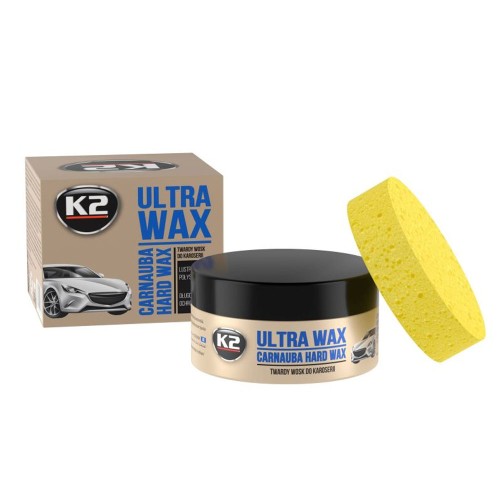 Karnauba kemény wax, applikátor szivaccsal 250gr. K2 Ultra Wax