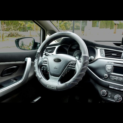 Kormányvédő 37-39cm fekete-kék, izzadságelvezetővel prémium Sparco S101 