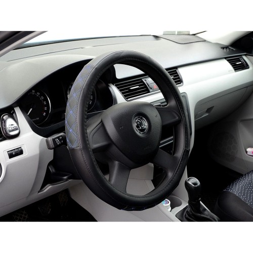 Kormányvédő 37-39cm fekete-kék steppelt Blind Compass 31439